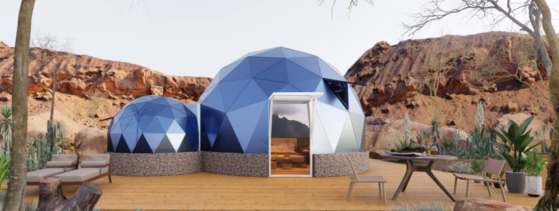 七星区球形智能光伏玻璃星空房